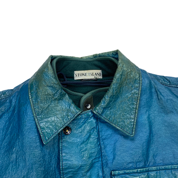 Stone Island Vintage 2000 Blue Kevlar Dutch Rope Jacket
