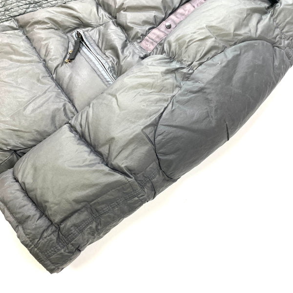 Stone Island Dark Grey Opaque Nylon Tela Down Jacket