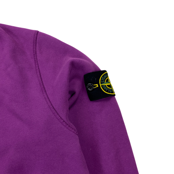 Stone Island Violet Cotton New Season Crewneck