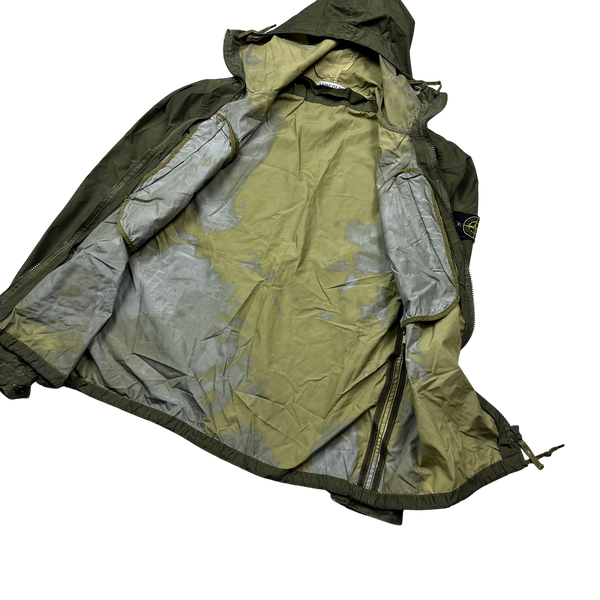 Stone Island 2008 Khaki Laminated Nylon Jacket - XL