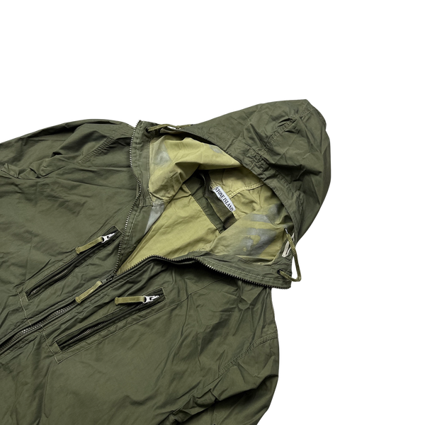Stone Island 2008 Khaki Laminated Nylon Jacket - XL