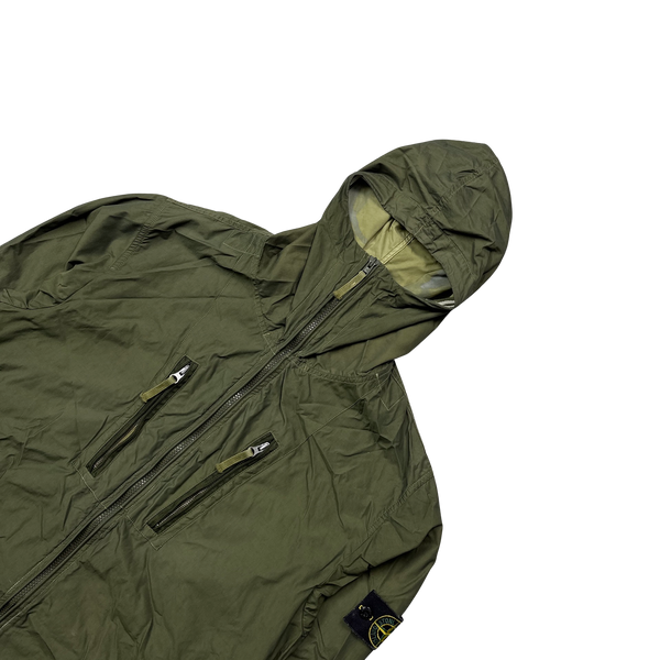 Stone Island 2008 Khaki Laminated Nylon Jacket - XL