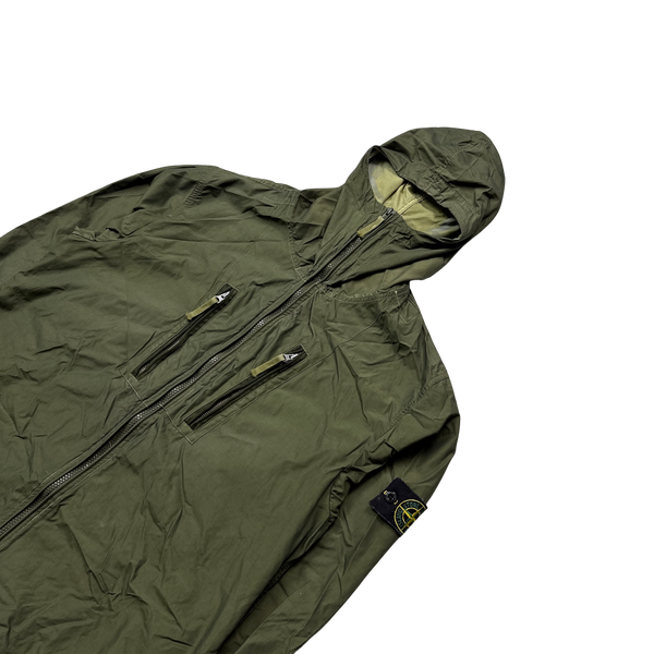 Stone Island 2008 Khaki Laminated Nylon Jacket - XL