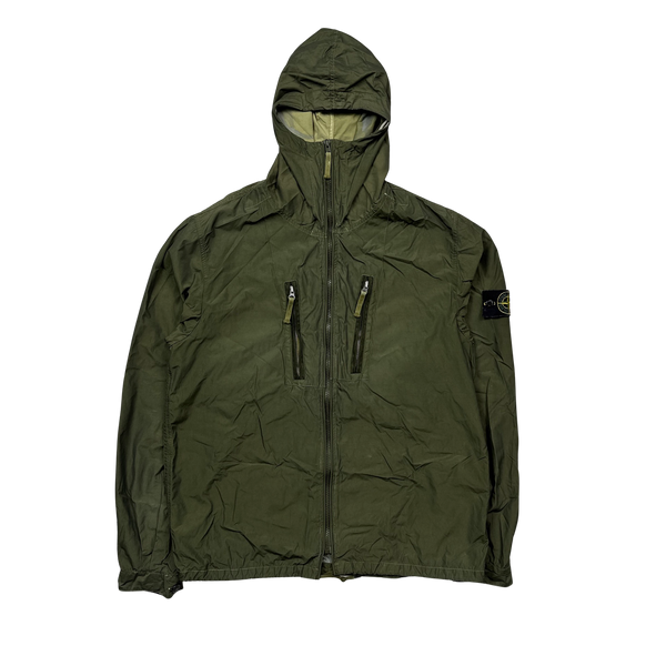 Stone Island 2008 Khaki Laminated Nylon Jacket - XL