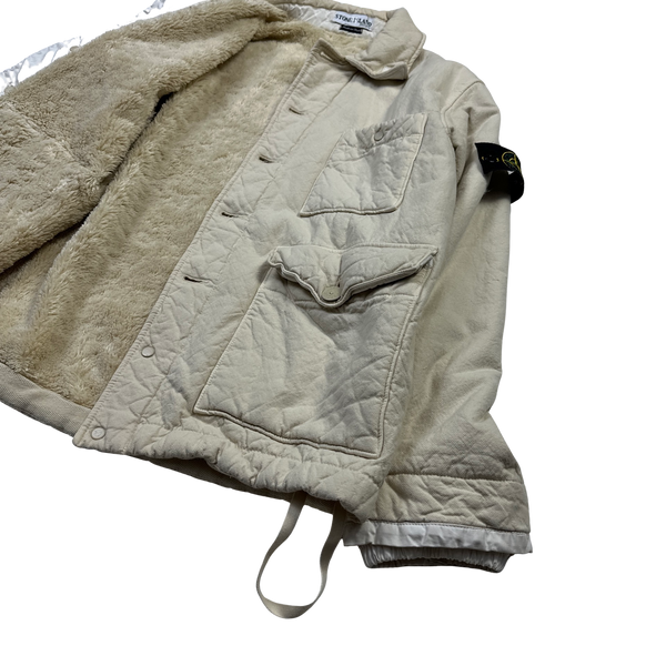 Stone Island 2001 Vintage Rare Fleece Lined Jacket - Small