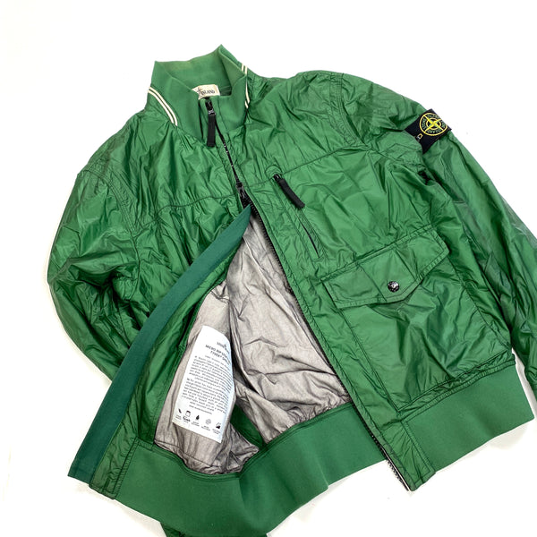 Stone Island 2012 Green Tyveck Shield Bomber Jacket