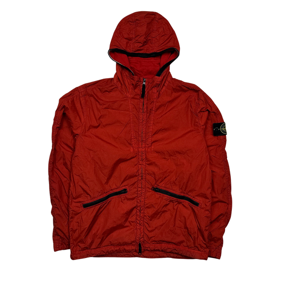 Stone Island Red Garment Dyed Crinkle Reps NY Jacket - Medium