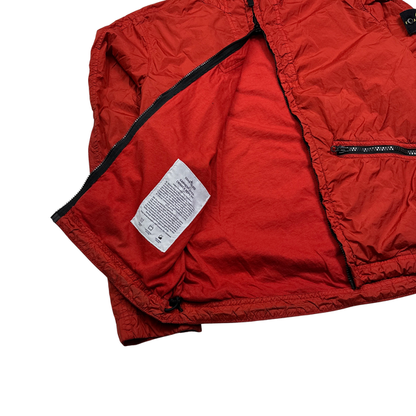 Stone Island Red Garment Dyed Crinkle Reps NY Jacket - Medium