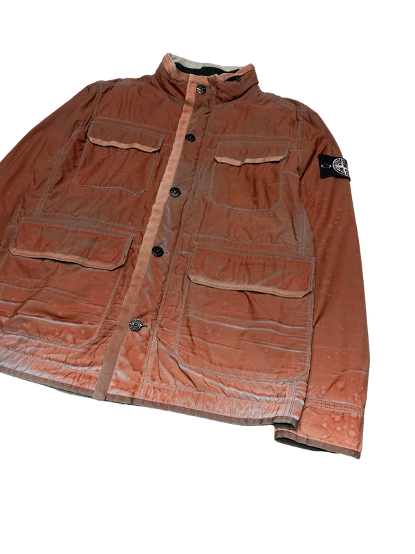 Stone Island 2012 Orange Liquid Reflective Field Jacket