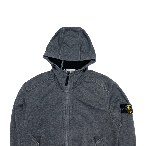 Stone Island Grey Fleece Lined Soft Shell R Jacket