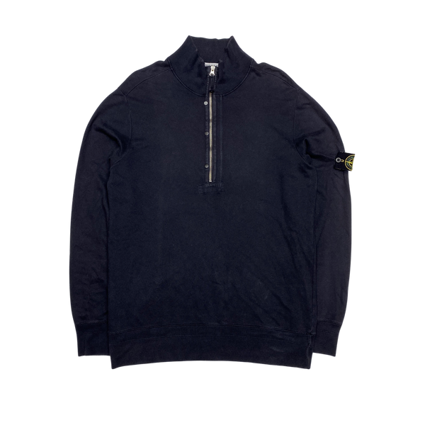 Stone Island Navy 2008 Quarter Zipped Pullover
