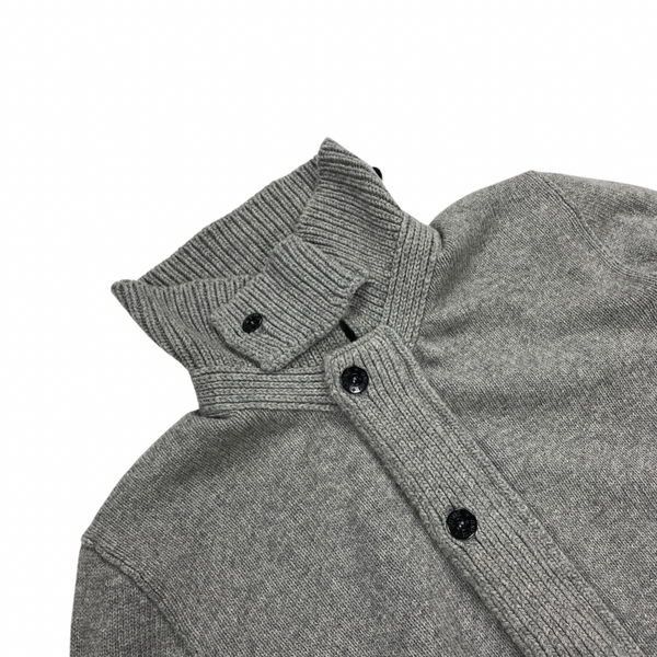 Stone island Light Grey Wool High Neck Jumper