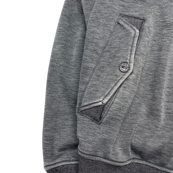 Stone Island Grey Fleece Lined Soft Shell R Jacket