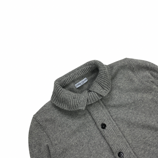 Stone island Light Grey Wool High Neck Jumper