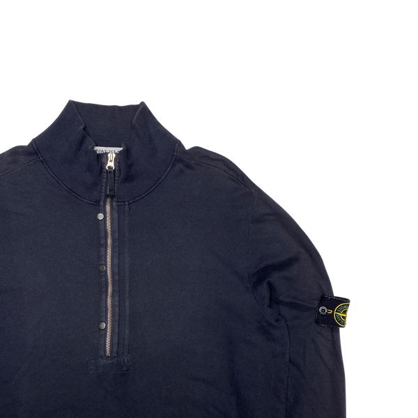 Stone Island Navy 2008 Quarter Zipped Pullover