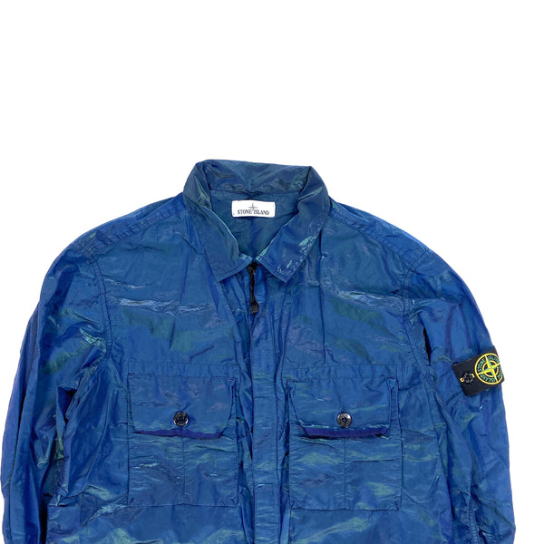 Stone Island 2017 Blue & Green Weft Overshirt