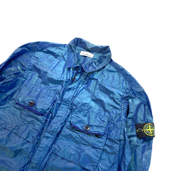 Stone Island 2017 Blue & Green Weft Overshirt