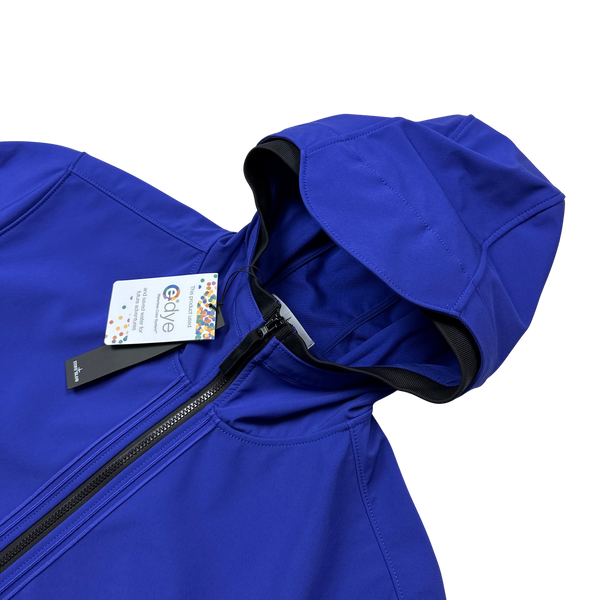 Stone Island Blue Soft Shell R E Dye Tech Jacket - 3XL