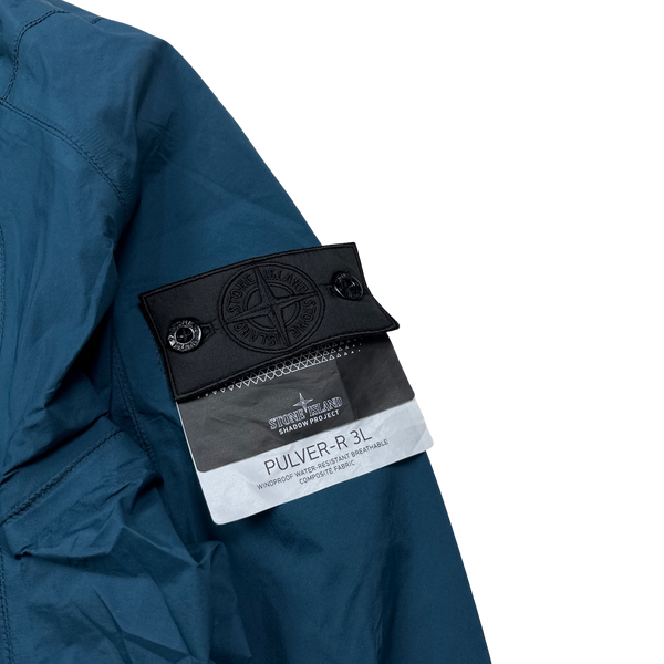 Stone Island Blue Shadow Project Pulver-R-3L Waterproof Jacket - Large