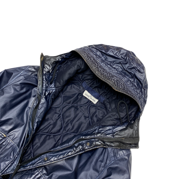 Stone Island Navy 2012 Mussola Gommata Padded Jacket