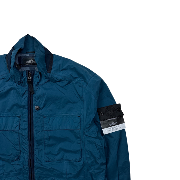 Stone Island Blue Shadow Project Pulver-R-3L Waterproof Jacket - Large