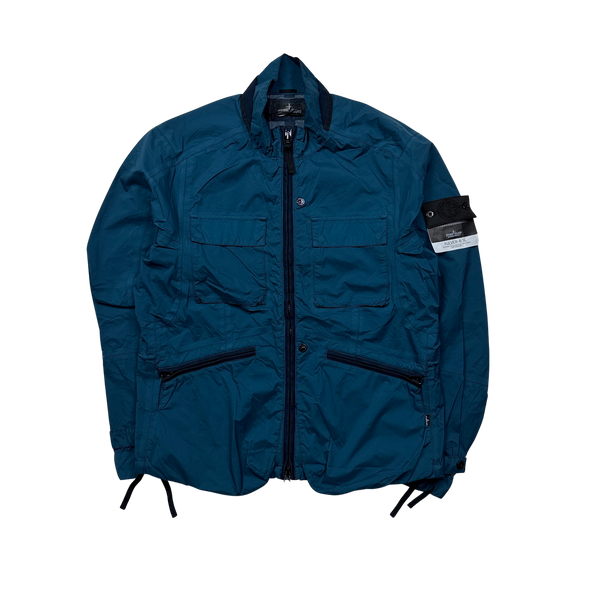 Stone Island Blue Shadow Project Pulver-R-3L Waterproof Jacket - Large