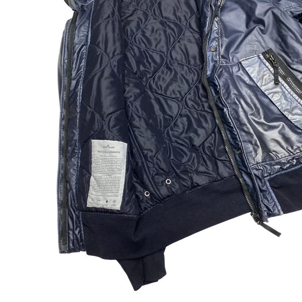 Stone Island Navy 2012 Mussola Gommata Padded Jacket