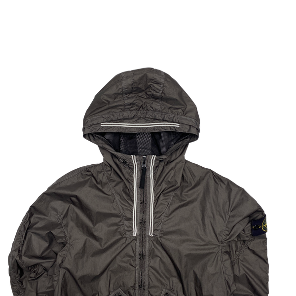 Stone Island 2011 Brown Membrana TC Hooded Rain Jacket