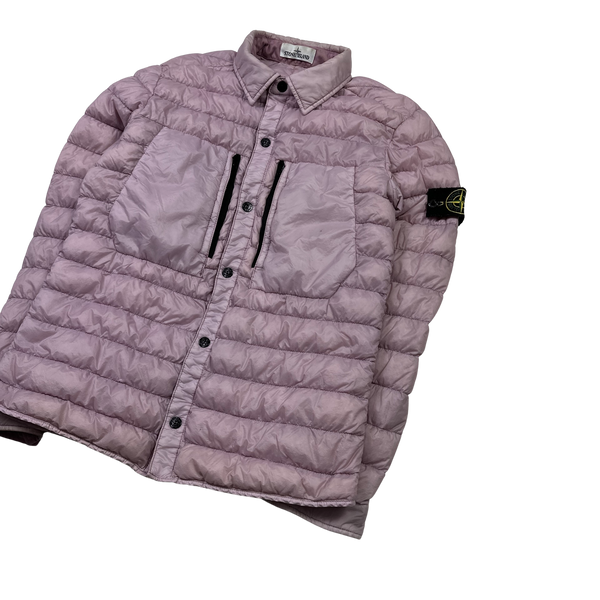 Stone island garment dyed down filled overshirt cheap