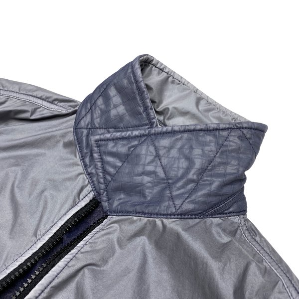 Stone Island 2020 Grey Lamy Flock Zipped Overshirt