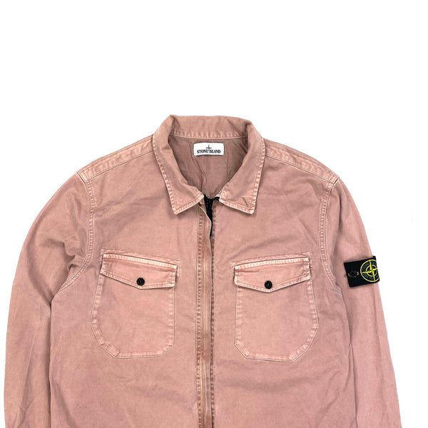 Stone Island 2016 Dusty Pink Thick Cotton Overshirt