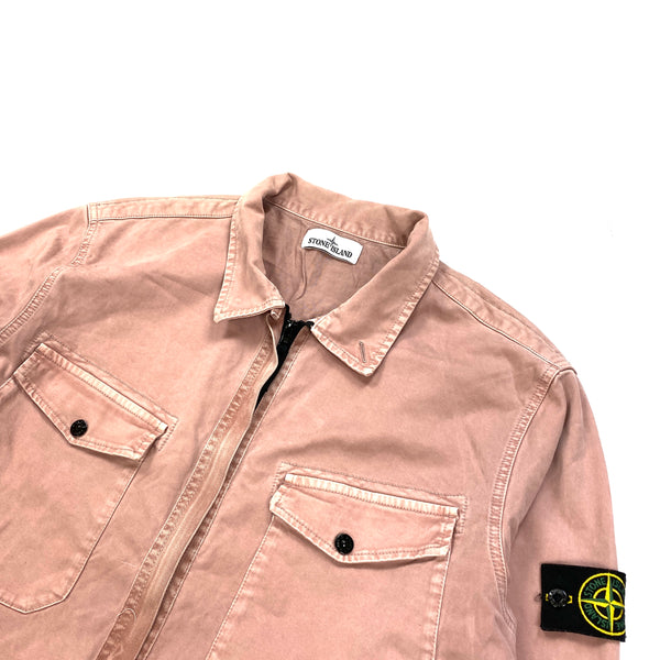 Stone Island 2016 Dusty Pink Thick Cotton Overshirt