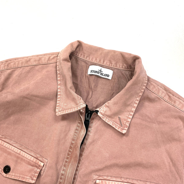 Stone Island 2016 Dusty Pink Thick Cotton Overshirt