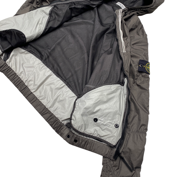 Stone Island 2011 Brown Membrana TC Hooded Rain Jacket
