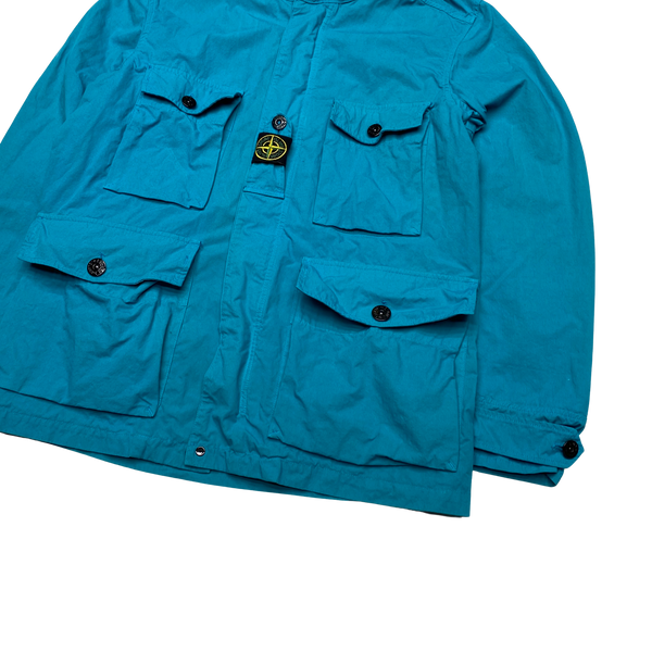 Stone Island 2020 Blue Cotton Cordura Field Jacket
