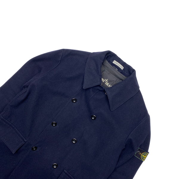 Stone Island 1998 Navy Wool Duffle Jacket
