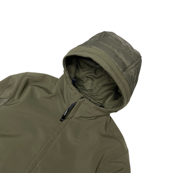 CP Company Olive Green Padded Soft Shell Jacket