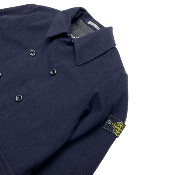 Stone Island 1998 Navy Wool Duffle Jacket