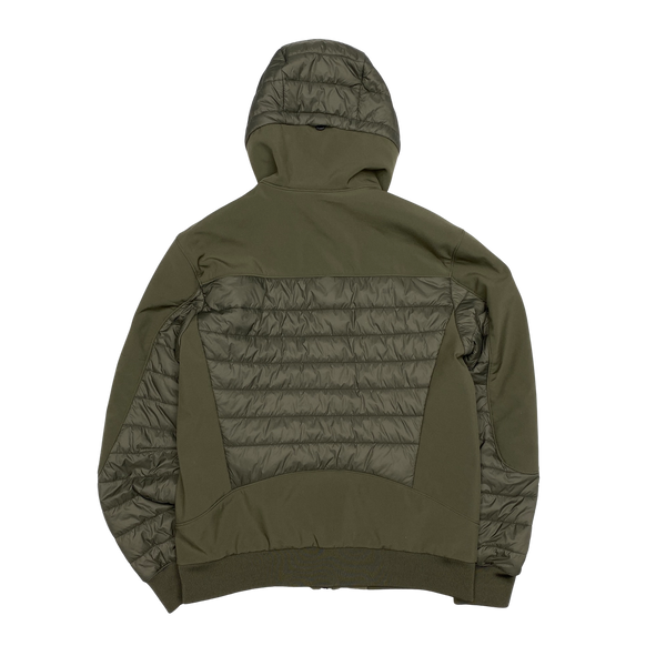 CP Company Olive Green Padded Soft Shell Jacket