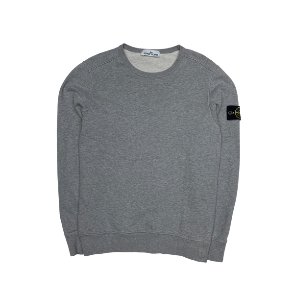 Stone Island 2018 Light Grey Cotton Crewneck