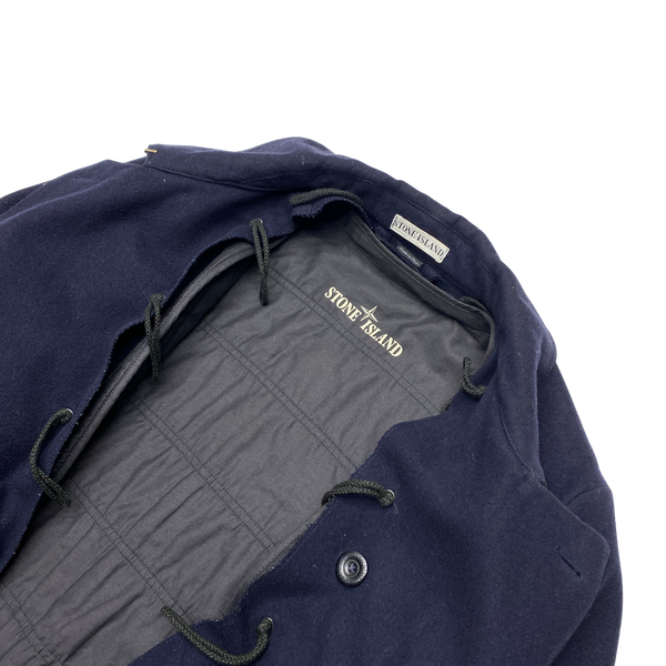 Stone Island 1998 Navy Wool Duffle Jacket