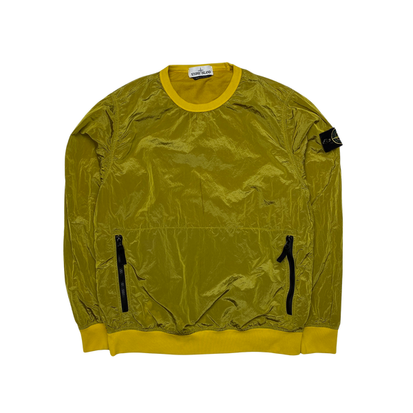 Stone Island 2018 Yellow Nylon Metal Crewneck Jumper