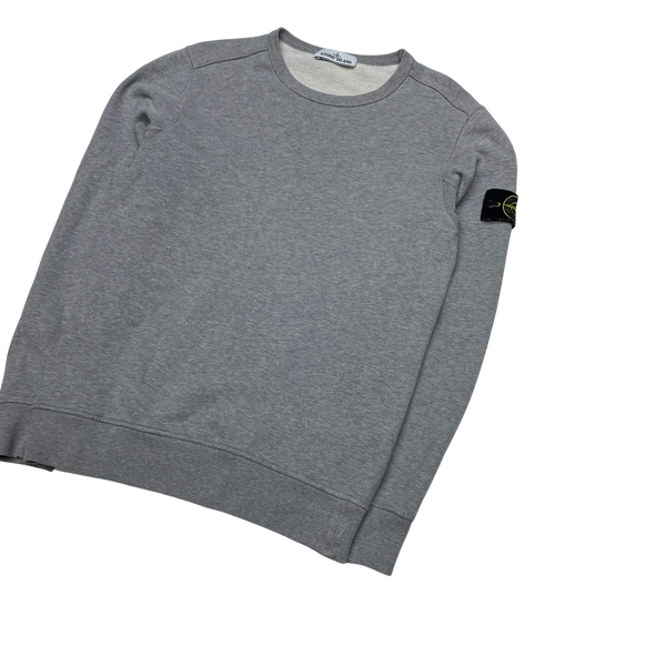 Stone Island 2018 Light Grey Cotton Crewneck