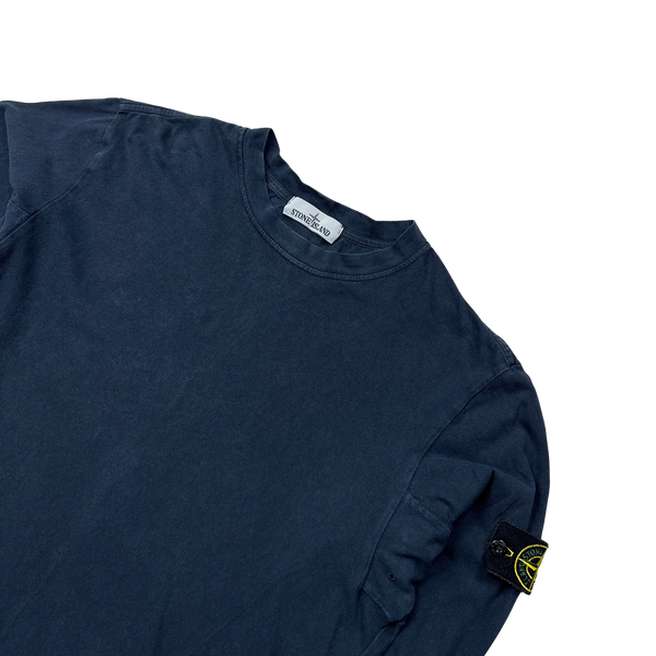 Stone Island 2017 Navy Longsleeve Cotton Top - XL