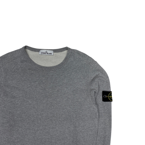 Stone Island 2018 Light Grey Cotton Crewneck