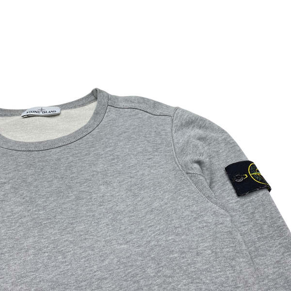 Stone Island 2018 Light Grey Cotton Crewneck