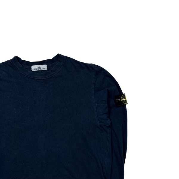 Stone Island 2017 Navy Longsleeve Cotton Top - XL