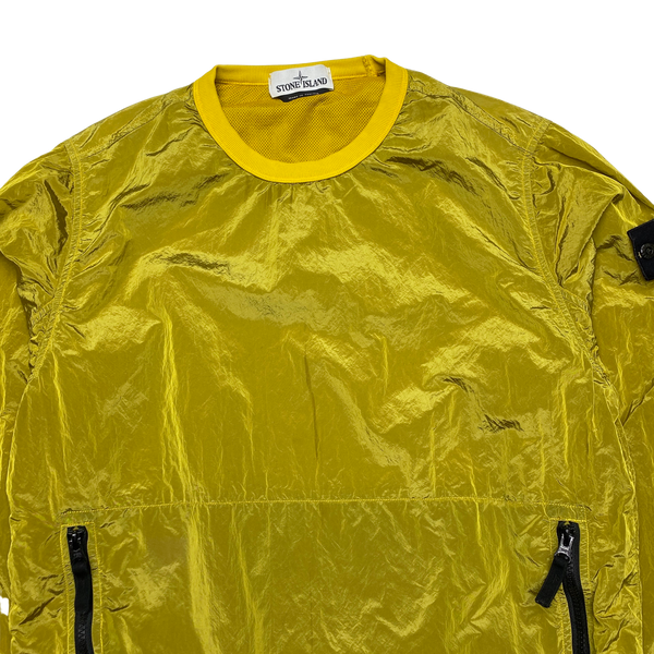 Stone Island 2018 Yellow Nylon Metal Crewneck Jumper