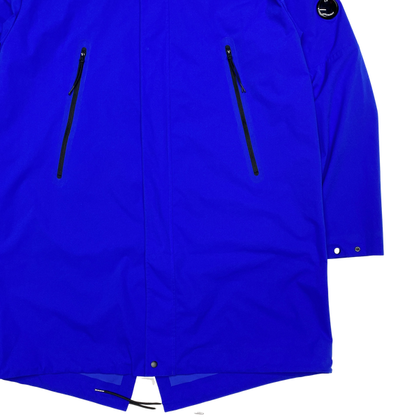 CP Company Blue Pro Tek Fishtail Parka Jacket