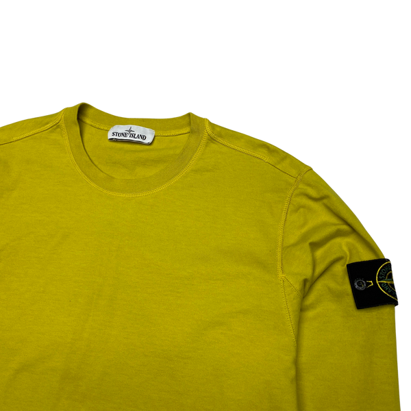 Stone Island 2019 Yellow Crewneck Sweatshirt